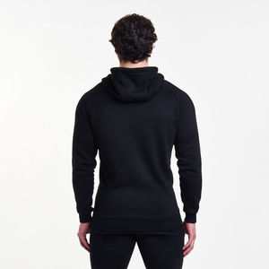 Venta al por mayor ropa de calle con cremallera personalizada de alta calidad 100% algodón mezclado hombres Sudadera con capucha polar Sudadera CON CAPUCHA DE ALTA GSM para hombre - Product Image 3