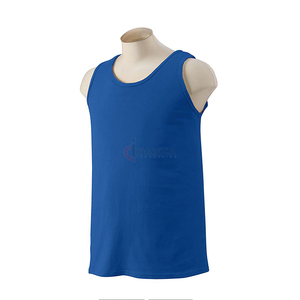 Fitness débardeurs 100% coton grande taille Gym Muscle Training Singlets Running Sports T-shirts sans manches Fabricant - Product Image 5