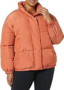 Abrigo de burbujas de talla grande para mujer, chaqueta acolchada de terracota, ropa de calle de invierno, abrigos cortos de utilidad, impermeable, cálido, diseño de moda - Product Image 2