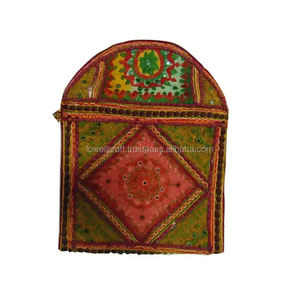 High Quality Custom Color Banjara Geometric Pattern Unisex Clutch <b>Tote</b> <b>Bag</b> Designer Vintage Cotton <b>Fabric</b> Lining Embroidered - Product Image 6