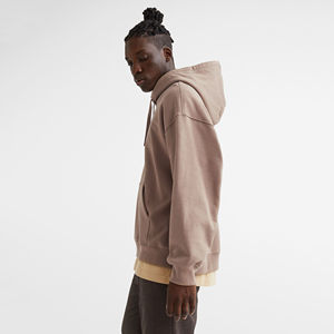 Directo de fábrica al por mayor 300gsm 80% Algodón sólido Regular Fit clásico en blanco pulóver Sudadera con capucha logotipo personalizado bordado hombres sudaderas con capucha - Product Image 3