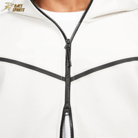 Survêtements de sport pour hommes personnalisés en coton 100% écologique de qualité supérieure blancs pour l'hiver 2024, coupe classique