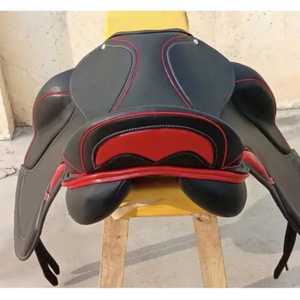 Ajuste de precisión de alta calidad para una máxima comodidad Cuero Premium Sillín de salto inglés Cuero de grano completo - Product Image 3