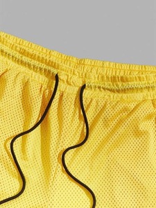 กางเกงขาสั้นผ้าตาข่ายออกกำลังกายแบบลำลองสำหรับผู้ชายกางเกงขาสั้นวิ่งโพลีเอสเตอร์เอวยางยืดระบายอากาศได้ดีมีลักษณะเฉพาะสำหรับ - Product Image 6