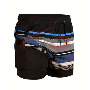 กางเกงขาสั้นผ้าฝ้ายแบบซับลิเมชันสำหรับผู้ชายกางเกงขาสั้นสำหรับว่ายน้ำชายหาดธรรมดาดีไซน์แตกต่างกันแบบลำลองมีบริการ OEM - Product Image 5
