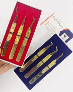 Pinzas de aislamiento de acero inoxidable antiestáticas mejor calificadas OEM 500 + estilos para extensiones de pestañas - Product Image 5