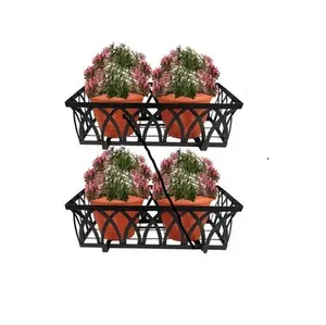 Window decorative Wall Hanging Railing Planter Flower Pot Hanging Baskets Holder Balcony best quality Planter