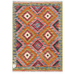 Alfombra Kilim de Maimana, Afganistán, 116 x 82 cm, Alfombras y Conjuntos Tradicionales Afganos - Product Image 1