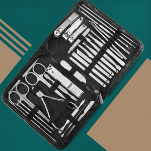 30pcs <b>Professional</b> <b>Nail</b> <b>Clippers</b> Manicure Set High Quality Stainless Steel <b>Nail</b> Cutter Scissor Cuticle Nipper <b>Nail</b> Tools Set - Product Image 5