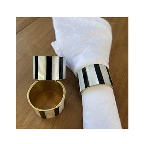 Porte-ronds de serviette en nacre Vente chaude Qualité standard Artisanat indien Porte-serviettes en bois et vadrouille à bas prix - Product Image 4