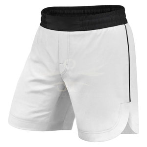 Shorts MMA légers taille mi-haute avec ceinture élastique, respirants, confortables, motif uni, pour la vente en ligne en gros - Product Image 1