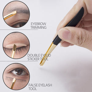 แหนบถอนขนตาคิ้วคลิปทองสำหรับผู้หญิง1ชิ้นอุปกรณ์แต่งหน้าเพื่อความงาม - Product Image 2