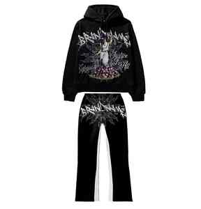 เสื้อวอร์มทรงหลวมแบบลำลองของผู้ชายชุดวอร์มทรงหลวมแบบรูดซิปได้สามแบบสำหรับฤดูร้อน - Product Image 5