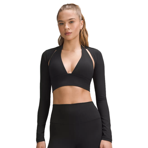 Camiseta deportiva de compresión de Yoga de manga larga para mujer OEM, ropa deportiva de gimnasio transpirable de secado rápido, opciones de talla grande impresas y lavadas - Product Image 1