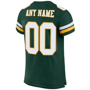 ซื้อเลย เสื้ออเมริกันฟุตบอลสีเขียว คอวี แขนสั้น ระบายอากาศได้ดี พิมพ์ลายแบบซับลิเมชั่น ชื่อทีม หมายเลข เสื้อผ้าผู้ชายสำหรับผู้ใหญ่ - Product Image 2