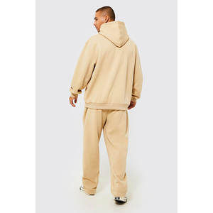 Chándal de invierno con logotipo personalizado, chándal de felpa francesa, chándal Unisex transpirable de gran tamaño de algodón y lana de peso pesado para hombres - Product Image 3