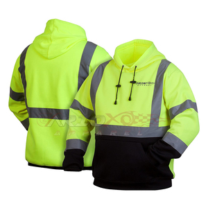 Hi-vis Sweatshirt <b>Pullover</b> <b>Jumper</b> Safety Reflective Work Wear Hoodie - Product Image 6