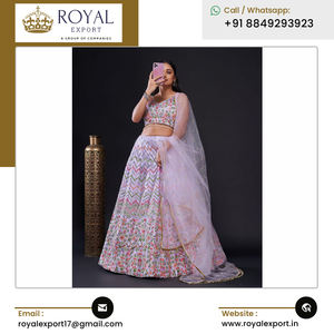 Odern esesign uuxury ththnic nndian & akiakistani lolothing tytylish eaveavatin ililk ehehenga Holi con Thread ork - Product Image 5