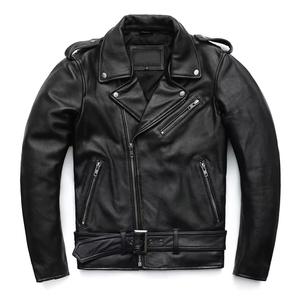 Veste de motard slim fit pour homme en cuir de chèvre texturé en crocodile noir Grossiste de qualité manufactures professionnelles - Product Image 1