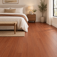 Plancher en bois imitation bois brun chaud auto-adhésif WYRAX pour hôtels, maisons, centres commerciaux, entrepôts, intérieurs commerciaux