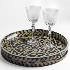 Plateau de service décoratif en nacre fabriqué à la main de haute qualité plateau de rangement unique pour la décoration de la maison en gros du Vietnam - Product Image 5