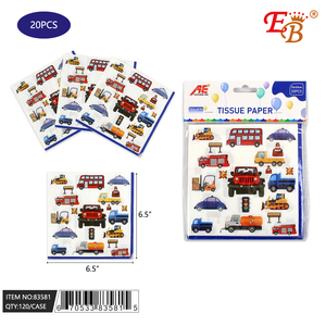 13 \ "20PCS Car Tissues Paper 120PCS/CS Set pour Décorations de Fête - Product Image 1