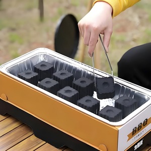 Briquetas de carbón de cáscara de coco Natural 100% de alta calidad para pipa de agua de barbacoa y uso en restaurantes con bajo contenido de cenizas y largo tiempo de combustión - Product Image 6