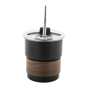 Mug gaufré écologique en acier recyclé – Gobelet durable en acier inoxydable – Gadgets écoresponsables - Product Image 3