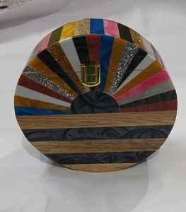 Recién llegado, bolso de mano de resina decente Simple con aspecto de mármol con cadena de Metal dorado, bolso de mano de mujer multiusos de alta calidad, MOQ bajo - Product Image 5