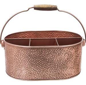 Wholesale Fancy Designer <b>Copper</b> Color Oval Shape <b>Utensil</b> Holder <b>Utensil</b> Caddy - Product Image 3