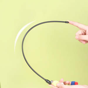 Bâtonnet interactif pour chat en peluche écologique avec clochettes sonores – Jouet pour animaux de compagnie - Product Image 5