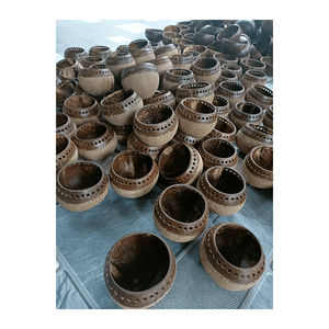 Meilleur prix bol en coquille de noix de coco du Vietnam produit artisanal brut ou style vintage de haute qualité - Product Image 3