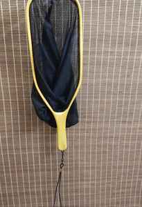 Pêche à la mouche épuisette manche en bois cadre attraper et libérer filet Portable léger en caoutchouc filet de pêche filet à truite - Product Image 2