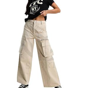กางเกงคาร์โก้ขายาวแบบลำลองสำหรับชายและหญิงกางเกงคาร์โก้สีตามสั่ง2025 - Product Image 1