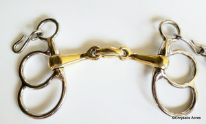 2025 nouveau Riaz Jamal lien français embout de conduite équestre Intel <span class=keywords><strong>2</strong></span> boucles <span class=keywords><strong>3</strong></span> boucles 4 boucles cheval papillon produit - Product Image 2