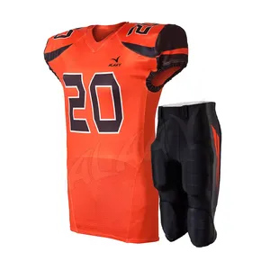 Uniforme de football américain le plus vendu pour adultes Style différent avec manches courtes Prix raisonnable Taille adulte - Product Image 2