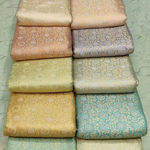 Tissu jacquard brodé non tissé complexe pour accessoires de mariage pour filles, vêtements ethniques, poids moyen, approvisionnement en vrac dans le monde entier - Product Image 1