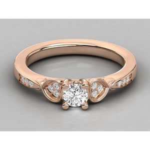 Bague solitaire en or 18 carats pour femmes avec diamant de laboratoire - Product Image 4