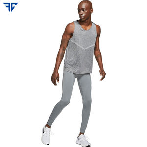Débardeurs de gymnastique 100% coton de haute qualité pour hommes personnalisable respirant tricoté conception capuche col course musculation - Product Image 2