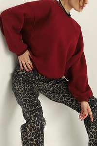 Professional Womens Heavyweight Active <b>Sweatshirts</b> with Custom Embroidery Mock Neck Front Logo All Seasons From Winter to Summer - Product Image 5