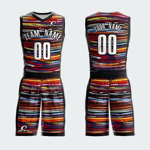 Uniformes de Baloncesto Sublimados en Material Poliéster para Ropa Deportiva, Diseño Personalizado de Conjunto de Camiseta y Pantalones Cortos de Baloncesto, Nuevo Diseño 2026 - Product Image 5