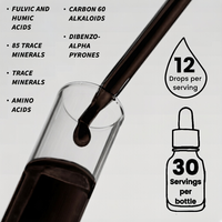 Gouttes liquides de résine de Shilajit, complexe de plus de 85 oligo-éléments, Ashwagandha, Curcuma, Ginseng, Chaga pour usage oral, sans danger pour les femmes enceintes