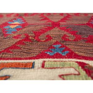 พรมขนสัตว์ลายเรขาคณิต Nayaab สีแดงและสีส้ม ทอแบบเรียบ สำหรับบ้าน-Paem-875 - Product Image 3