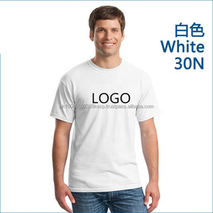 T-shirt vierge uni avec logo OEM 100% coton de haute qualité pour hommes - Product Image 3