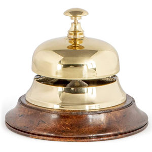 Cloche de table de style vintage, en laiton plaqué or, artisanat en métal antique, cloche de table pour bureau, cloche de designer - Product Image 5