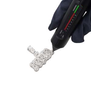 จี้ห้อยคอ NAKOA สลักชื่อตามสั่ง ชุบทอง 14K ประดับโมอิสซาไนต์ - Product Image 3