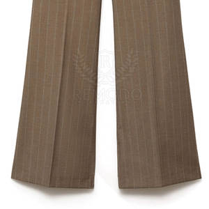 Pantalones de Moda para Mujer, Ajustados, Acampanados, Cintura Elástica, Frente Plano, Elásticos, Cómodos, Pierna Ancha para Uso Diario - Product Image 6