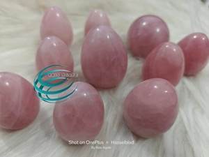 Huevo de Cristal de Cuarzo Rosa Natural de Alta Calidad, Pulido, Piedra Preciosa Curativa, Reiki, Meditación, Decoración del Hogar, Regalo - Product Image 5