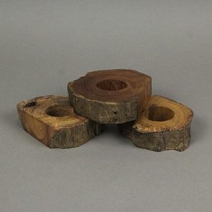 Ronds de serviette en bois de Noël indien exclusif d'élégance rustique pour les fêtes de mariage anneaux de serviette décoratifs de Table de cercle - Product Image 2