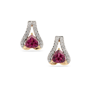 Boucles d'oreilles pendantes en forme de papillon en or rose 9 carats avec zircon blanc, style vintage, certifiées IGI - Product Image 3